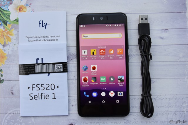 Комплектация телефона Fly Selfie 1