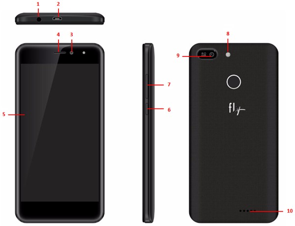 Конструкция телефона Fly FS526 Power Plus 2