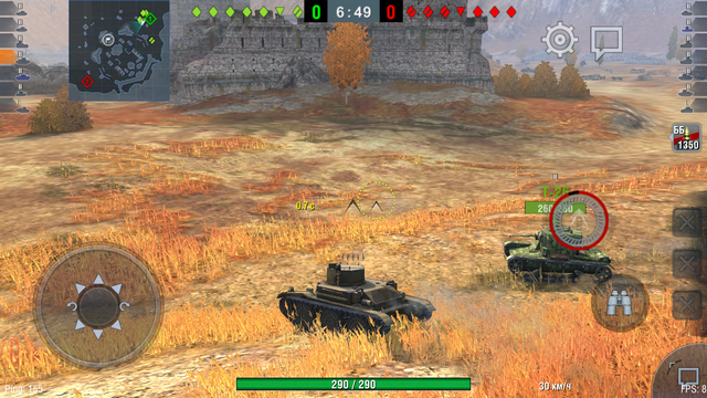 Игра World of Tanks Blitz на телефоне Fly Selfie 1