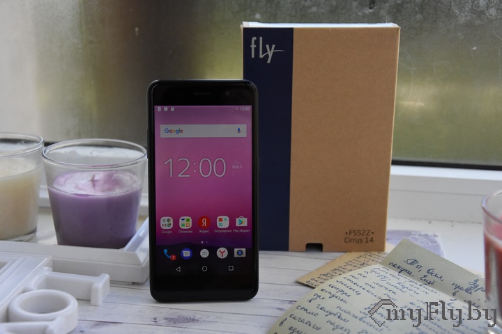 Черный телефон Fly Cirrus 14