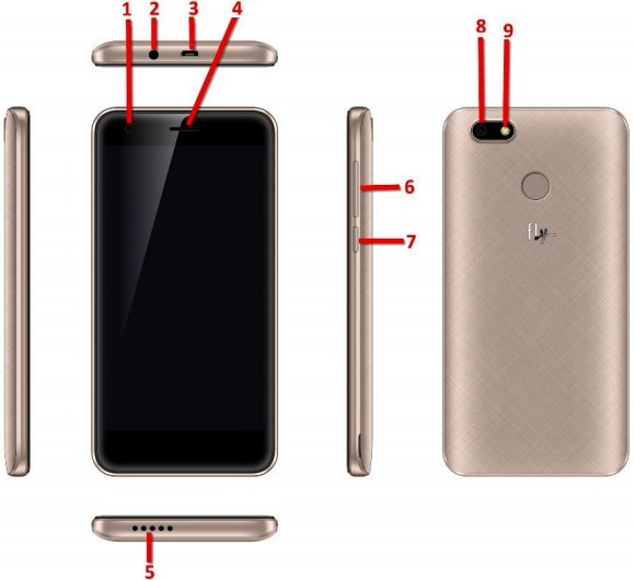 Смартфон Fly FS521 Power Plus 1