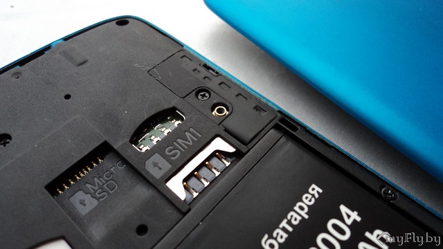 Слоты сим-карт Fly IQ4503 ERA Life 6